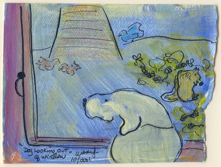 Dog Looking Out Window